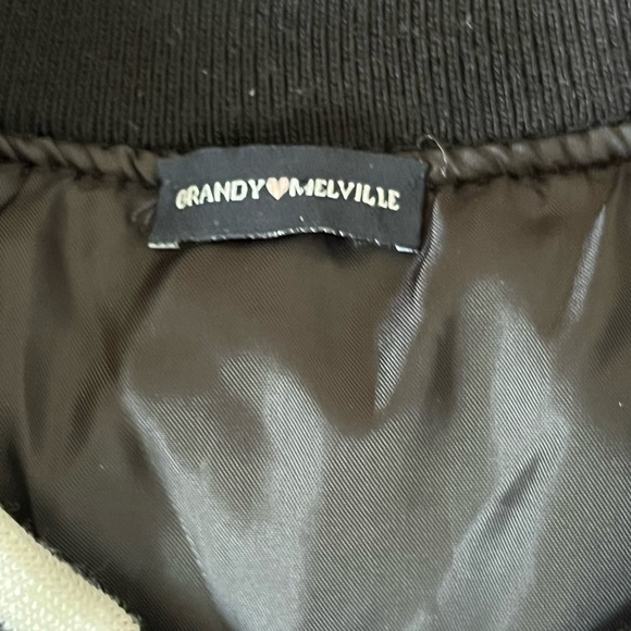 Brandy Melville Black Bomber Jacket Small - Picture 6 of 6